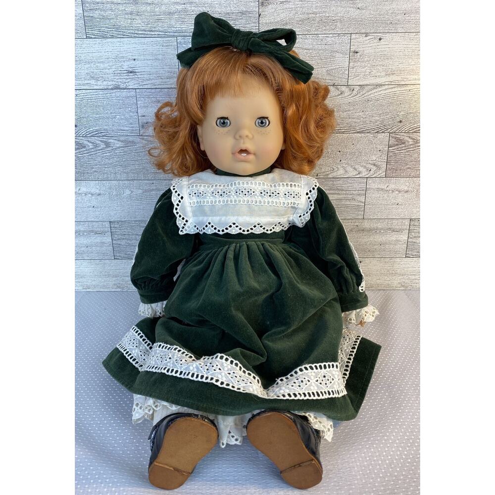 1986 Gotz SYMANTHA Doll Red Hair Green Dress W/ Box Signed Limited Edition #2232